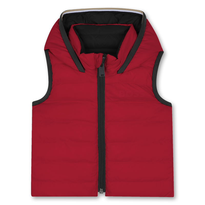 Piumino smanicato reversibile BOSS 
                        RAGAZZO