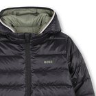 Piumino reversibile con cappuccio BOSS 
                    RAGAZZO
