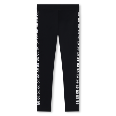 Leggings glitter con logo HUGO BAMBINA