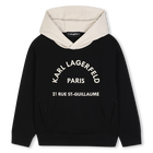 Felpa con cappuccio KARL LAGERFELD KIDS 
                    RAGAZZO