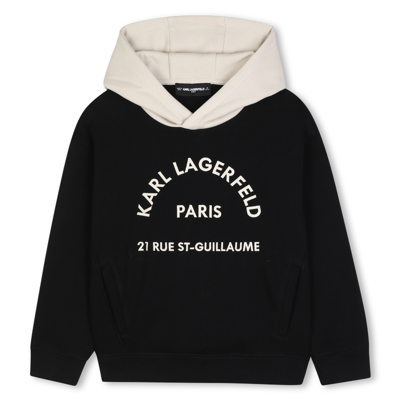 Felpa con cappuccio KARL LAGERFELD KIDS 
                        RAGAZZO