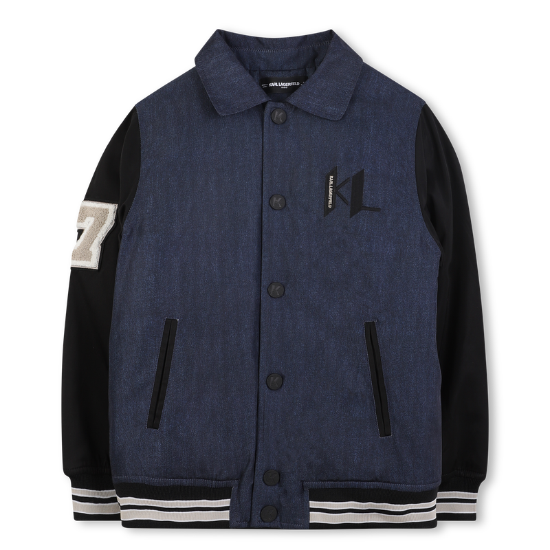 Bomber in poliestere KARL LAGERFELD KIDS 
                        RAGAZZO