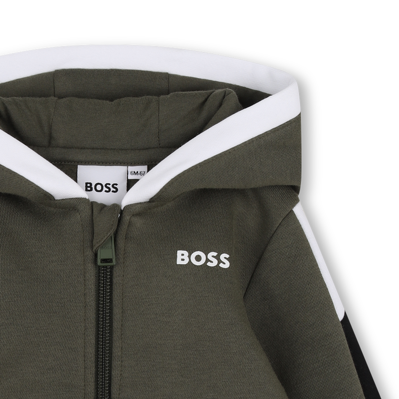 Cardigan con cappuccio BOSS 
                        RAGAZZO