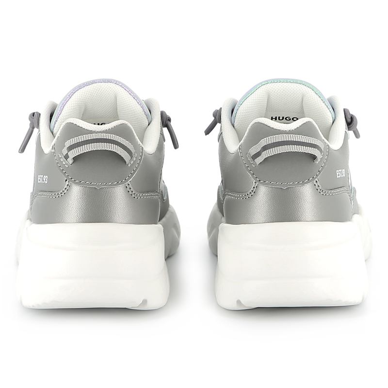 Sneakers stringate bimateriali HUGO 
                        BAMBINA