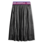 Gonna midi a pieghe KARL LAGERFELD KIDS 
                    BAMBINA