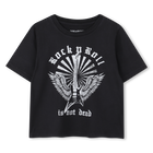 T-shirt dalla vestibilit&agrave; dritta, NERO, hi-res