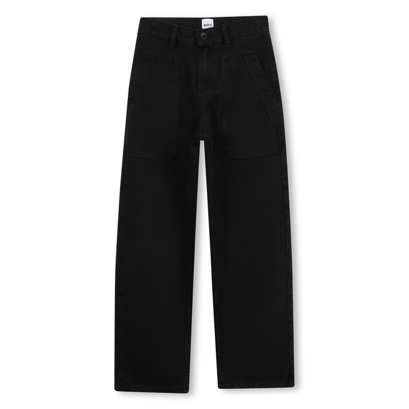 Pantaloni in twill BOSS 
                        RAGAZZO