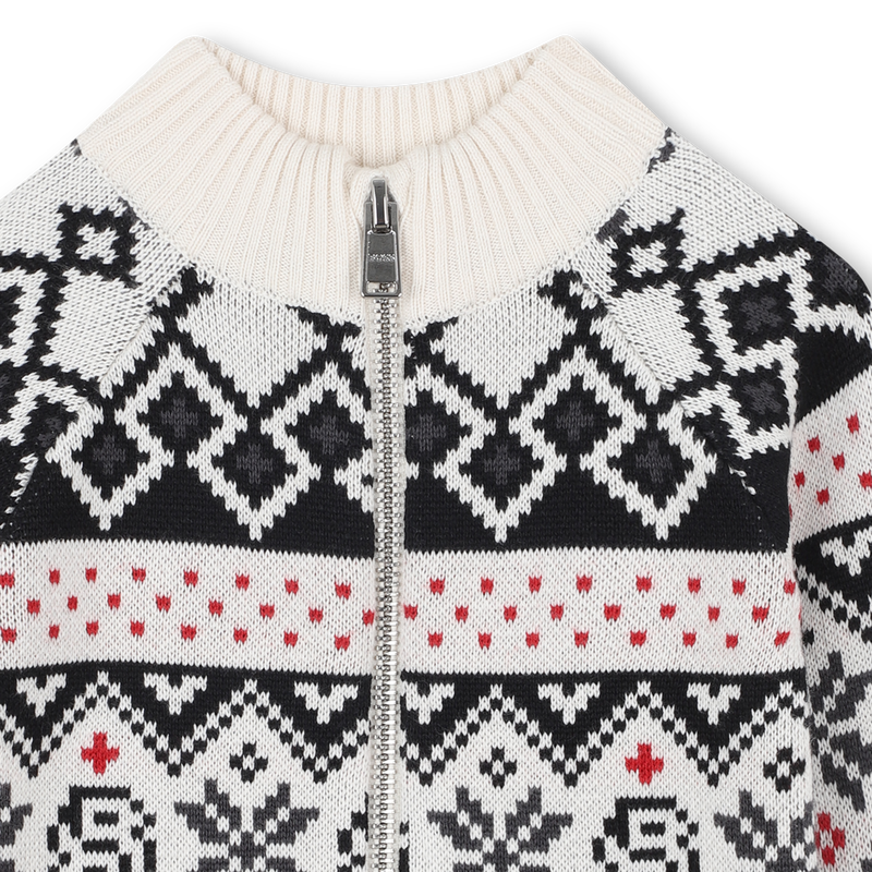 Cardigan con colletto rialzato BOSS 
                        RAGAZZO