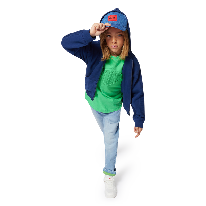 Sneakers stringate con velcro HUGO 
                    RAGAZZO