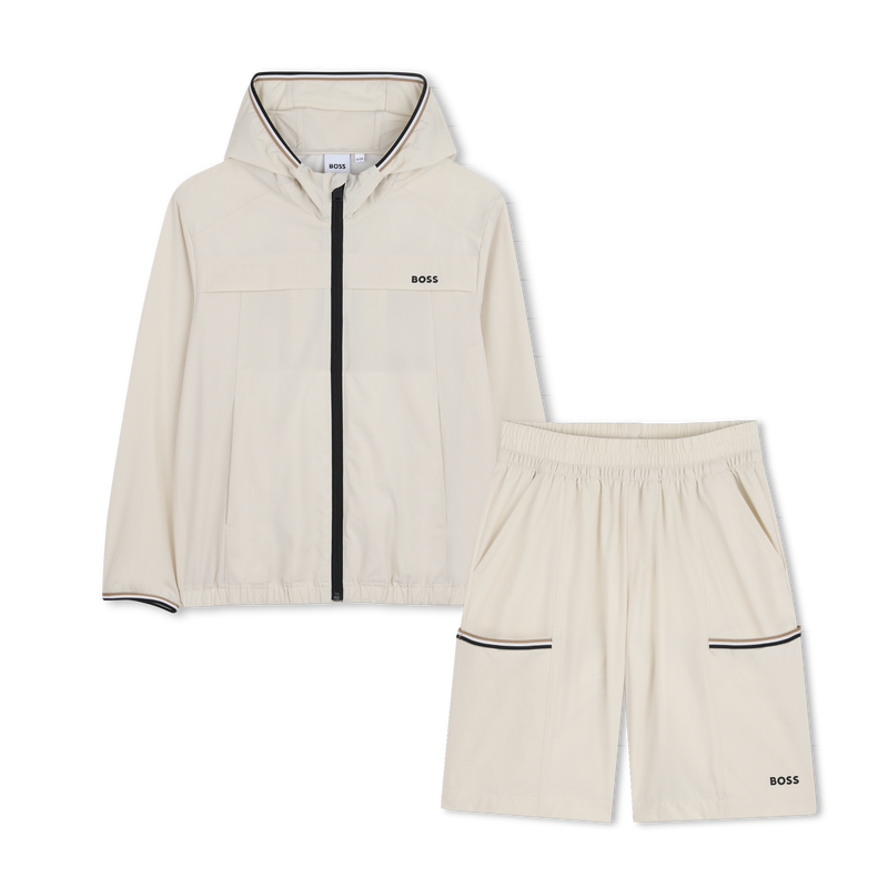 SET GIACCA A VENTO + PANTALONCINI BOSS 
                        RAGAZZO