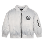 Giacca con zip effetto raso DKNY 
                    BAMBINA