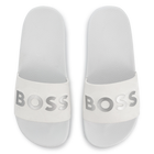 Ciabatte con logo in rilievo BOSS 
                    RAGAZZO