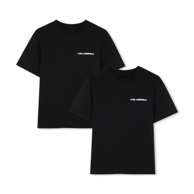SET DI 2 T-SHIRT A MANICHE CORTE KARL LAGERFELD KIDS RAGAZZO