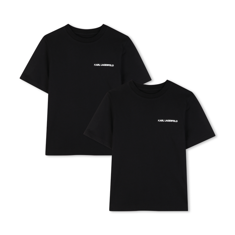 SET DI 2 T-SHIRT A MANICHE CORTE KARL LAGERFELD KIDS 
                        RAGAZZO