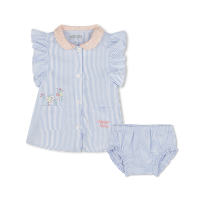 Set abitino e culotte a righe KENZO KIDS BAMBINA