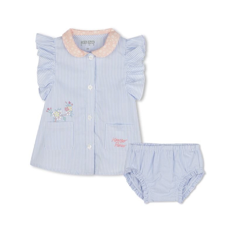 Set abitino e culotte a righe KENZO KIDS 
                        BAMBINA