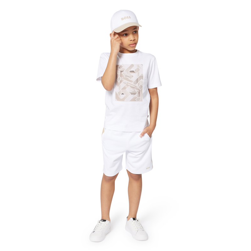 Sneakers stringate in pelle BOSS 
                        RAGAZZO