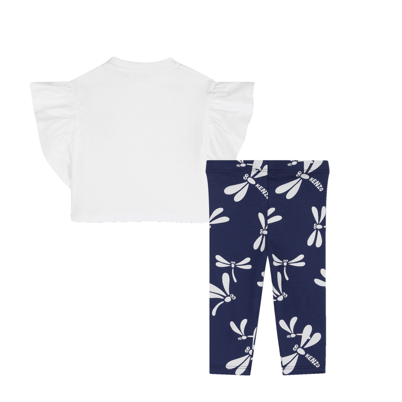 SET T-SHIRT E LEGGINGS KENZO KIDS 
                        BAMBINA