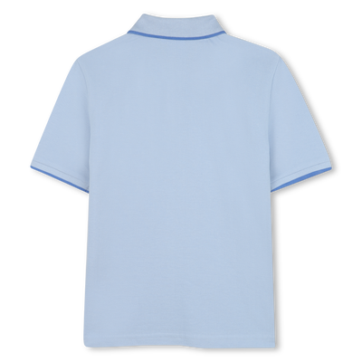 Polo tinta unita piqu&eacute; cotone BOSS RAGAZZO