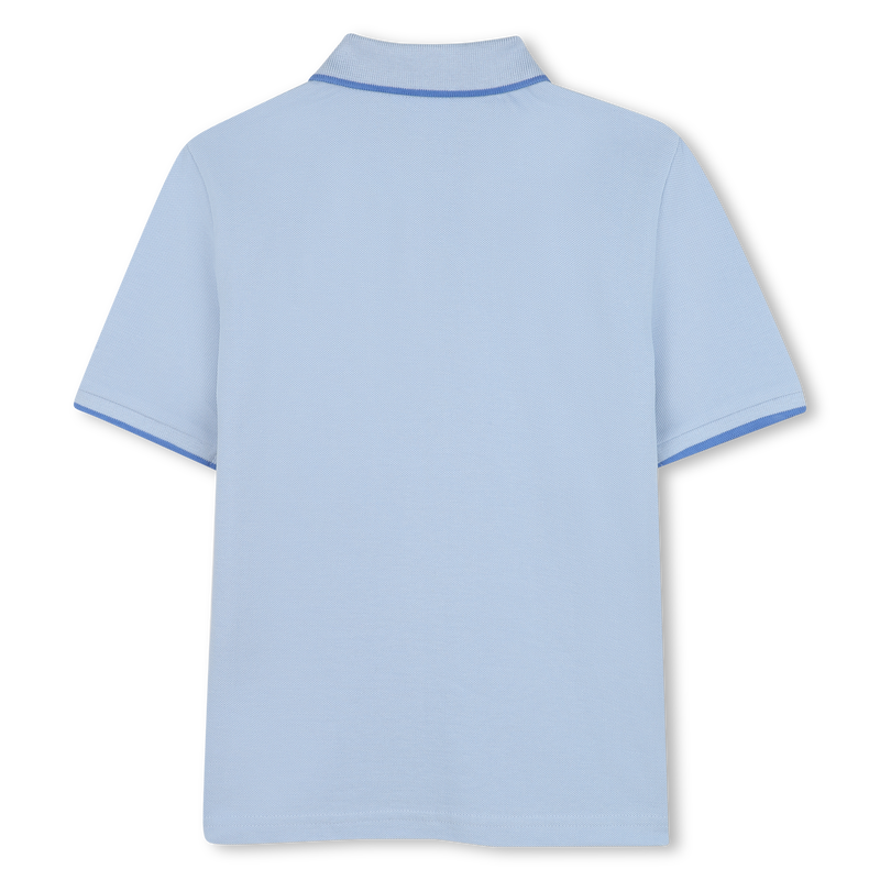 Polo tinta unita piqu&eacute; cotone BOSS 
                        RAGAZZO