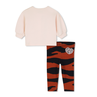 Completo t-shirt e leggings KENZO KIDS BAMBINA