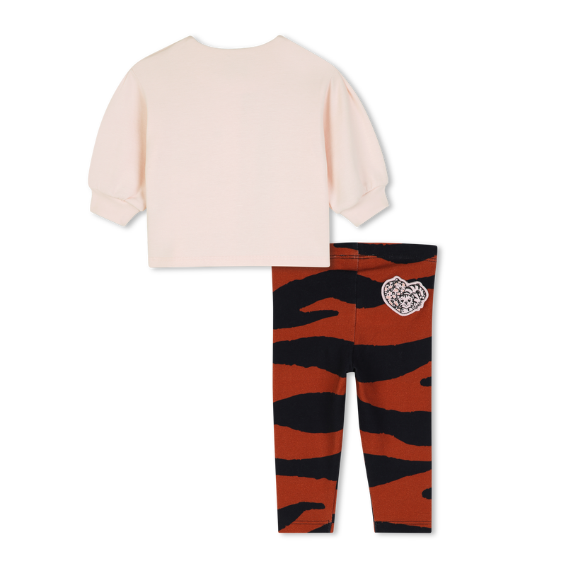 Completo t-shirt e leggings KENZO KIDS 
                        BAMBINA