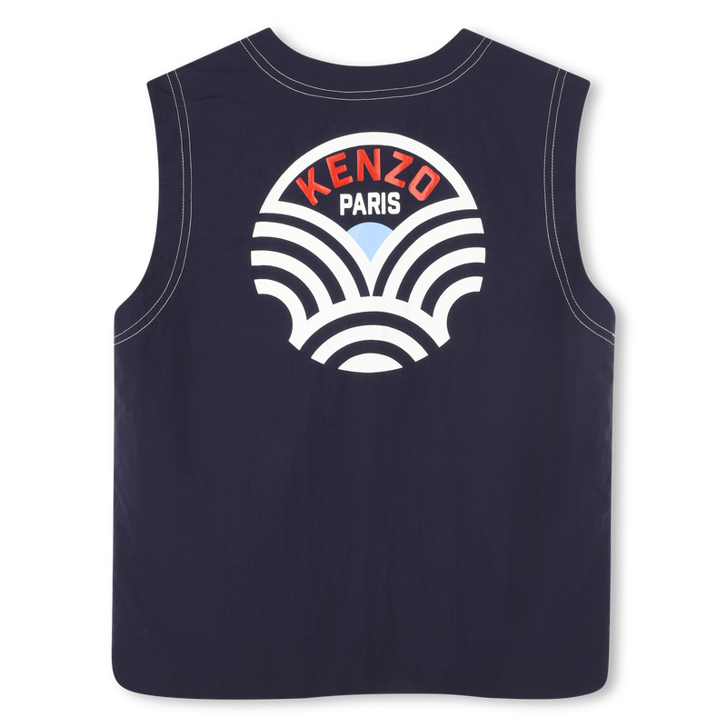 Giacca smanicata con cerniera KENZO KIDS 
                        RAGAZZO
