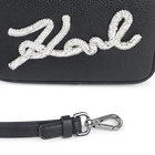 Borsa a mano, tessuto spalmato granulato e liscio KARL LAGERFELD KIDS 
                    BAMBINA
