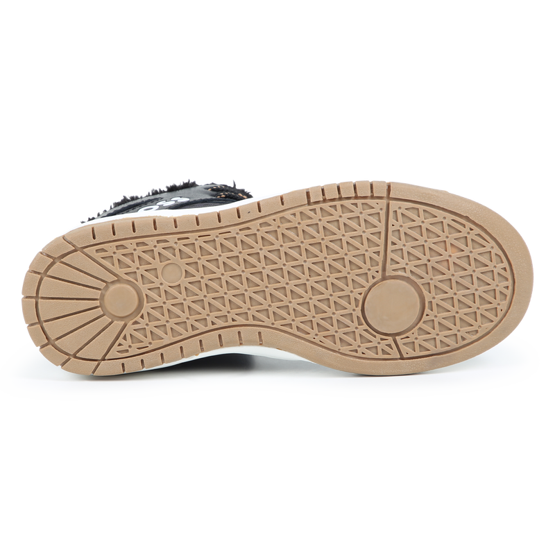 Sneakers stringate misto pelle BOSS 
                        RAGAZZO