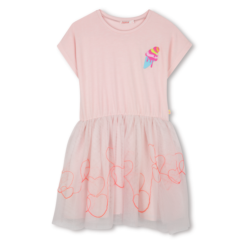 Abito bimateriale BILLIEBLUSH 
                        BAMBINA