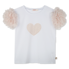 T-shirt da cerimonia volant BILLIEBLUSH 
                    BAMBINA