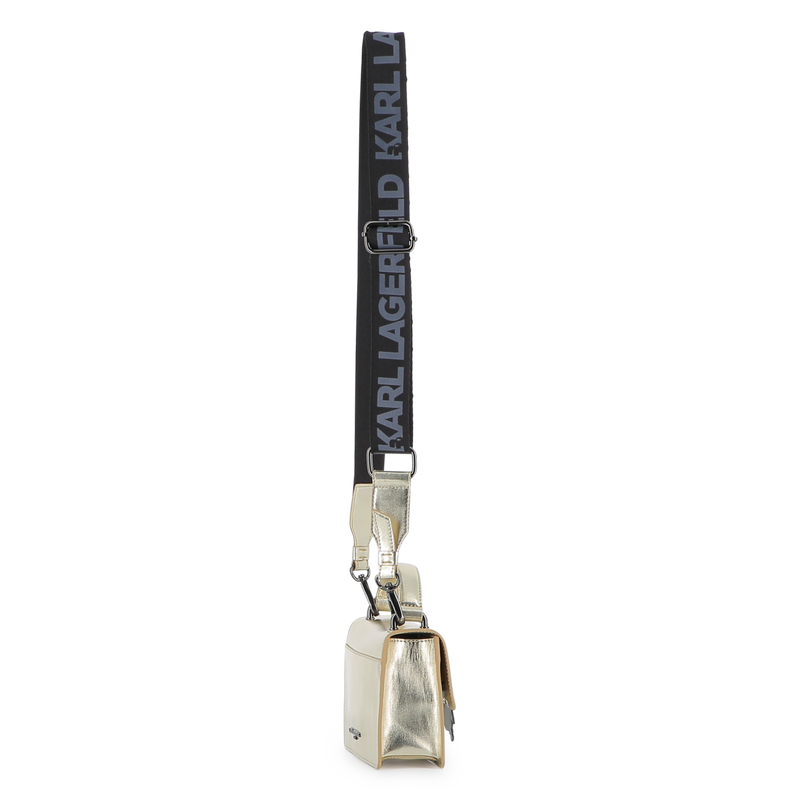 Borsa a mano in tessuto spalmato a grana fine KARL LAGERFELD KIDS 
                        BAMBINA