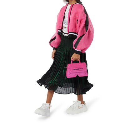 Gonna midi a pieghe cangianti KARL LAGERFELD KIDS BAMBINA