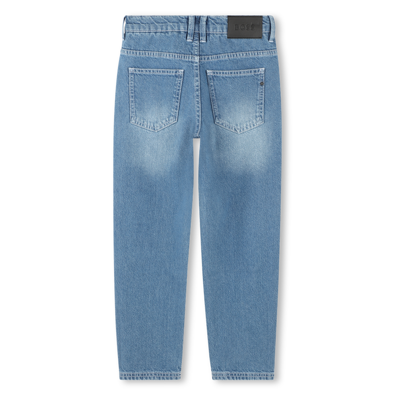 Jeans ampi 5 tasche in cotone BOSS 
                        RAGAZZO