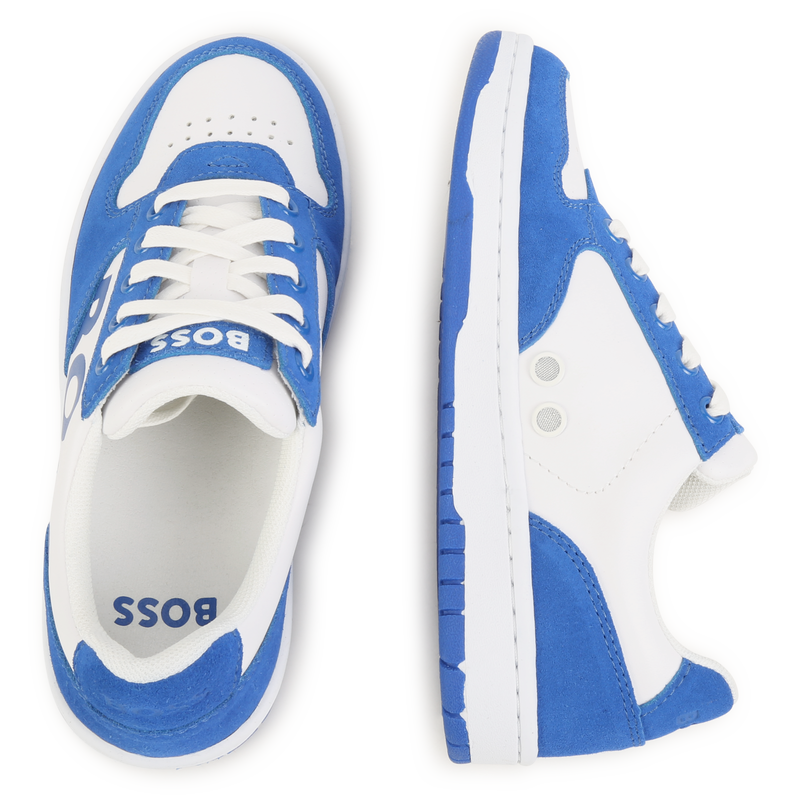 Sneakers stringate con logo
