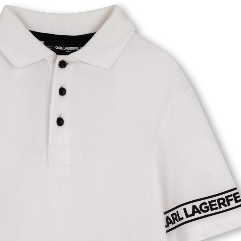 POLO A MANICHE CORTE KARL LAGERFELD KIDS 
                        RAGAZZO