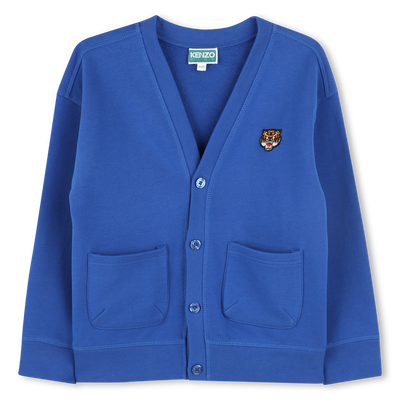 Cardigan in felpa di cotone KENZO KIDS UNISEX