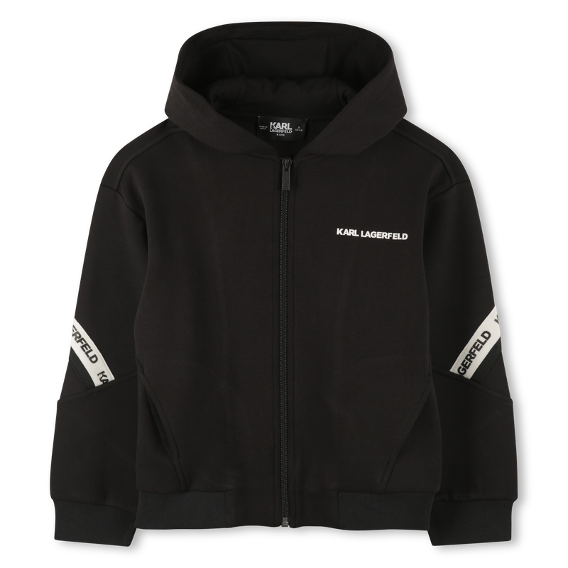 Cardigan con cappuccio KARL LAGERFELD KIDS 
                        RAGAZZO