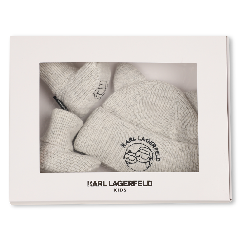 Completo berretto e scarpine KARL LAGERFELD KIDS 
                        UNISEX