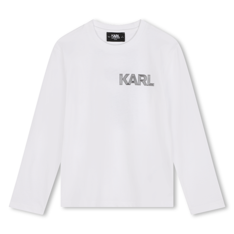 T-shirt cotone maniche lunghe KARL LAGERFELD KIDS 
                        RAGAZZO