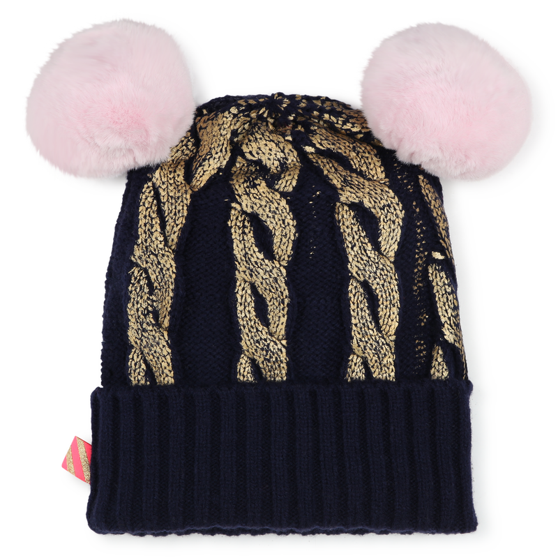 Berretto a trecce con pompon BILLIEBLUSH 
                        BAMBINA