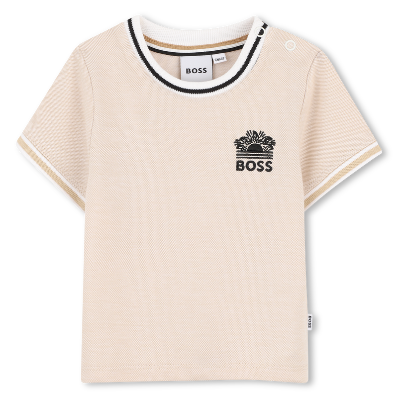 T-SHIRT A MANICHE CORTE BOSS 
                        RAGAZZO