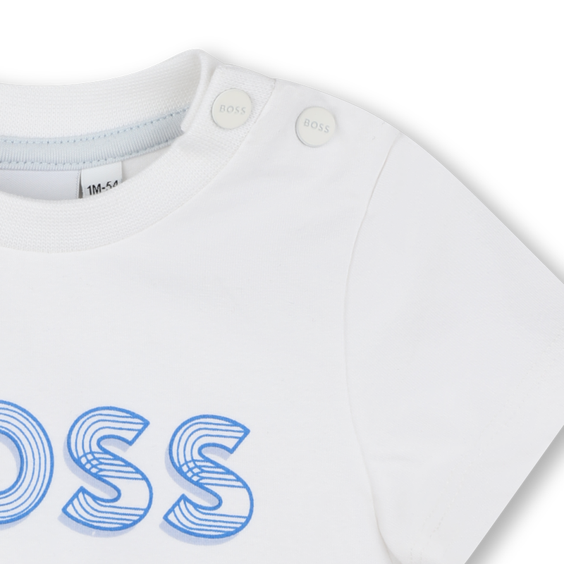 T-shirt con stampa logo BOSS 
                        RAGAZZO