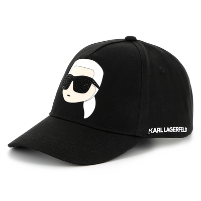 Cappello regolabile in cotone KARL LAGERFELD KIDS BAMBINA