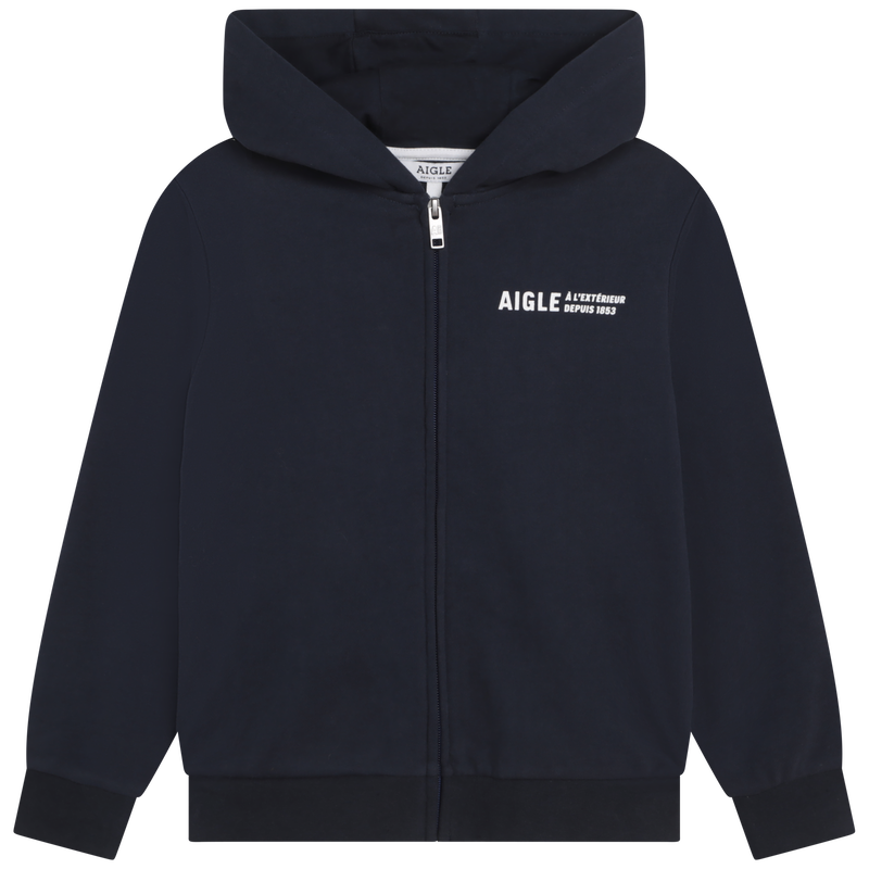 Felpa con zip e cappuccio