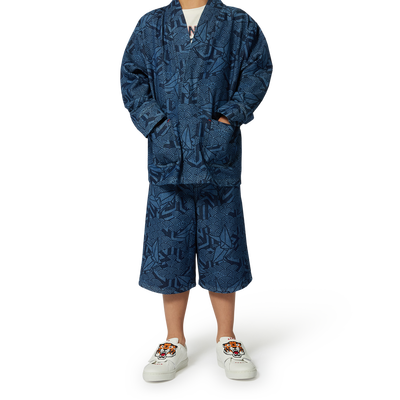 Giacca in denim stampata KENZO KIDS UNISEX
