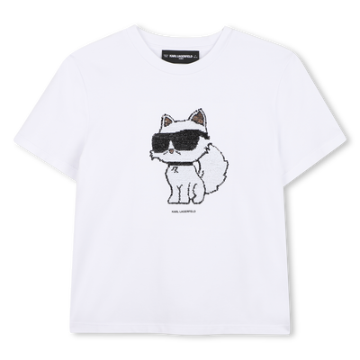 T-SHIRT MANICA CORTA KARL LAGERFELD KIDS BAMBINA