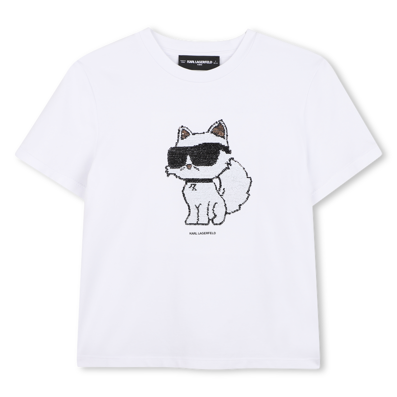 T-SHIRT MANICA CORTA KARL LAGERFELD KIDS 
                        BAMBINA