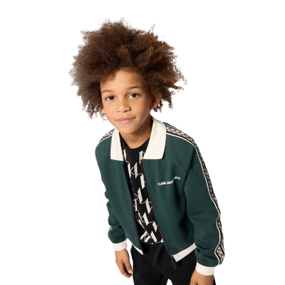 Cardigan sportivo KARL LAGERFELD KIDS RAGAZZO