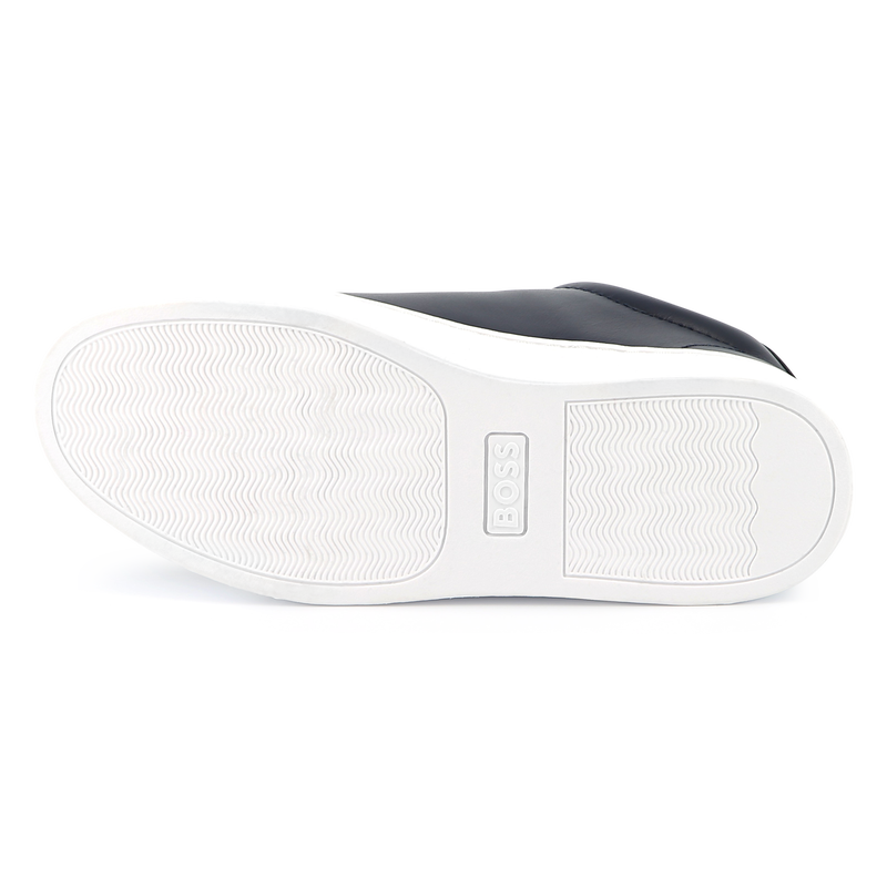 Sneakers stringate in pelle BOSS 
                        RAGAZZO